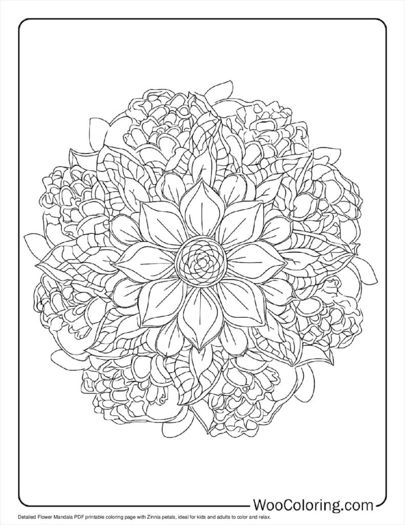 100  Flower Mandala coloring pages  Free PDF To Print  - 32