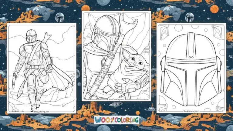 Mandalorian Coloring Pages Design Image