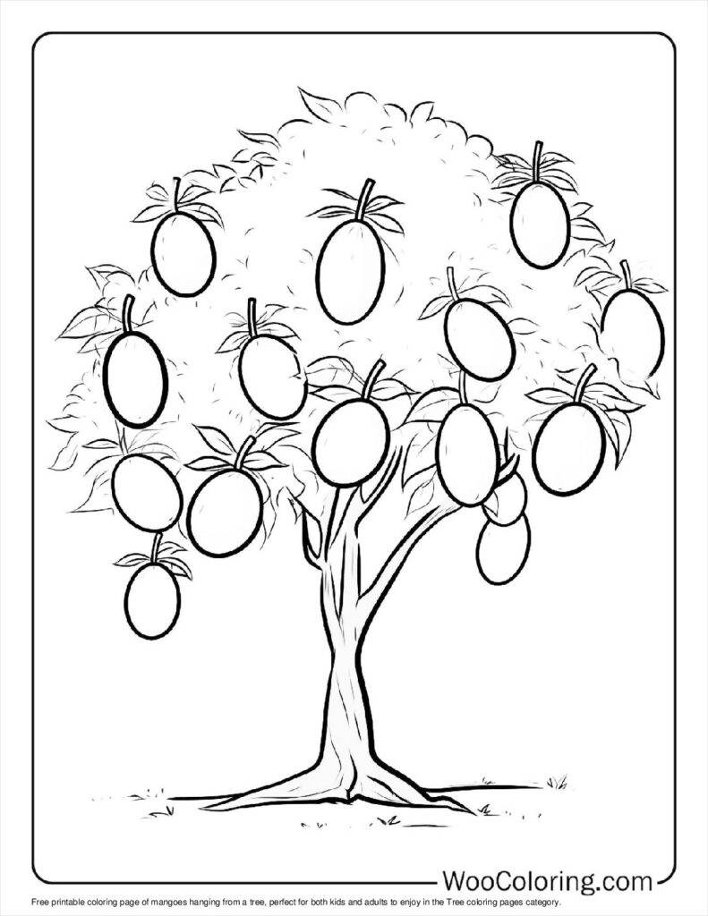 100  Tree coloring pages  Free PDF To Print  - 73