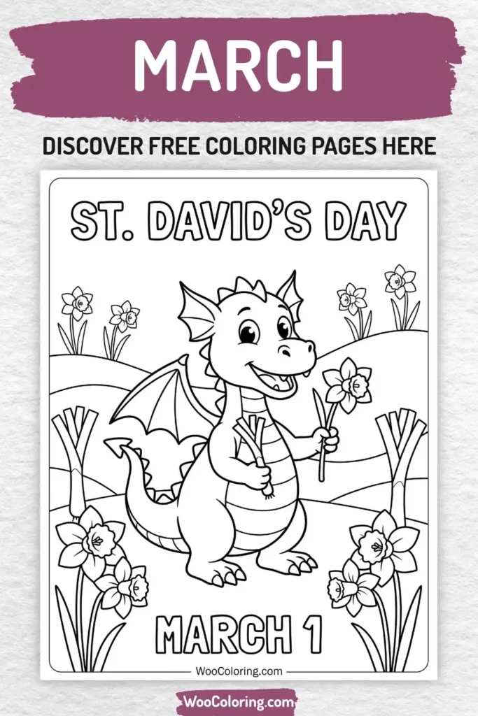 March coloring pages designs for kids