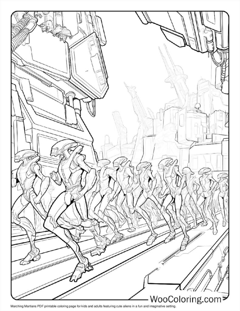 100  Alien coloring pages  Free PDF To Print  - 88