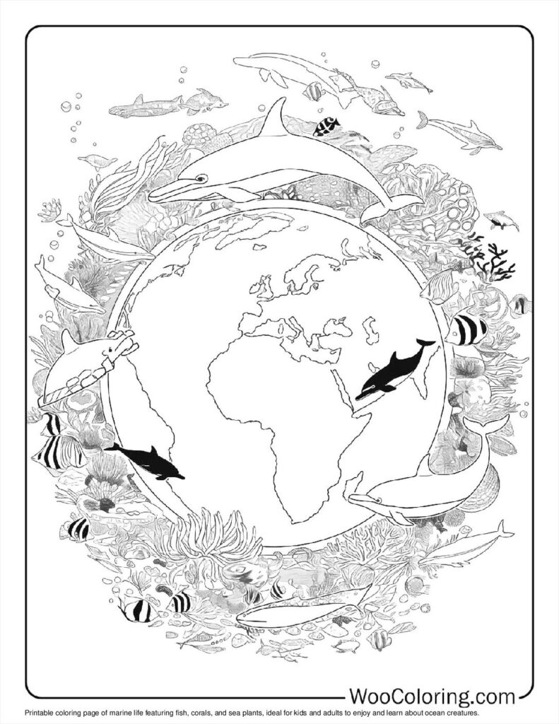 100  Earth coloring pages  Free PDF To Print  - 55