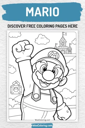 Mario coloring pages designs for boys