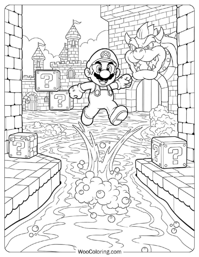 15 Mario Kart Coloring Pages: Zoom Into A Rainbow Road Of Fun!, image size:791x1024