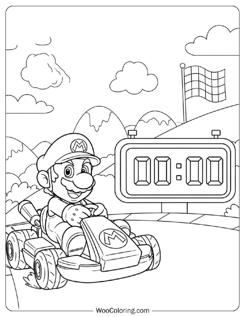 Mario Racing Against the Level Timer