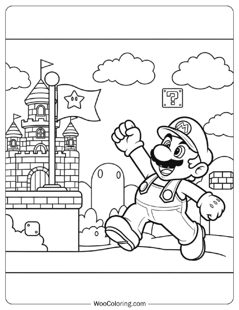Mario Reaching the End of a Level