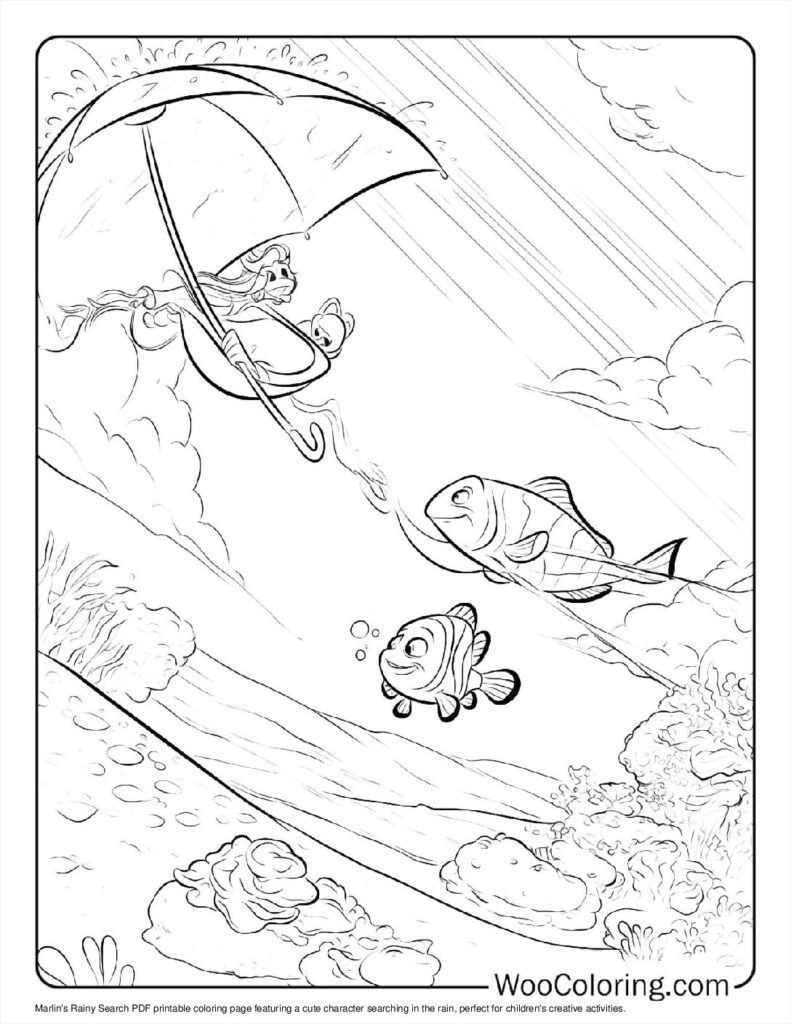 100  Rain coloring pages  Free PDF To Print  - 69
