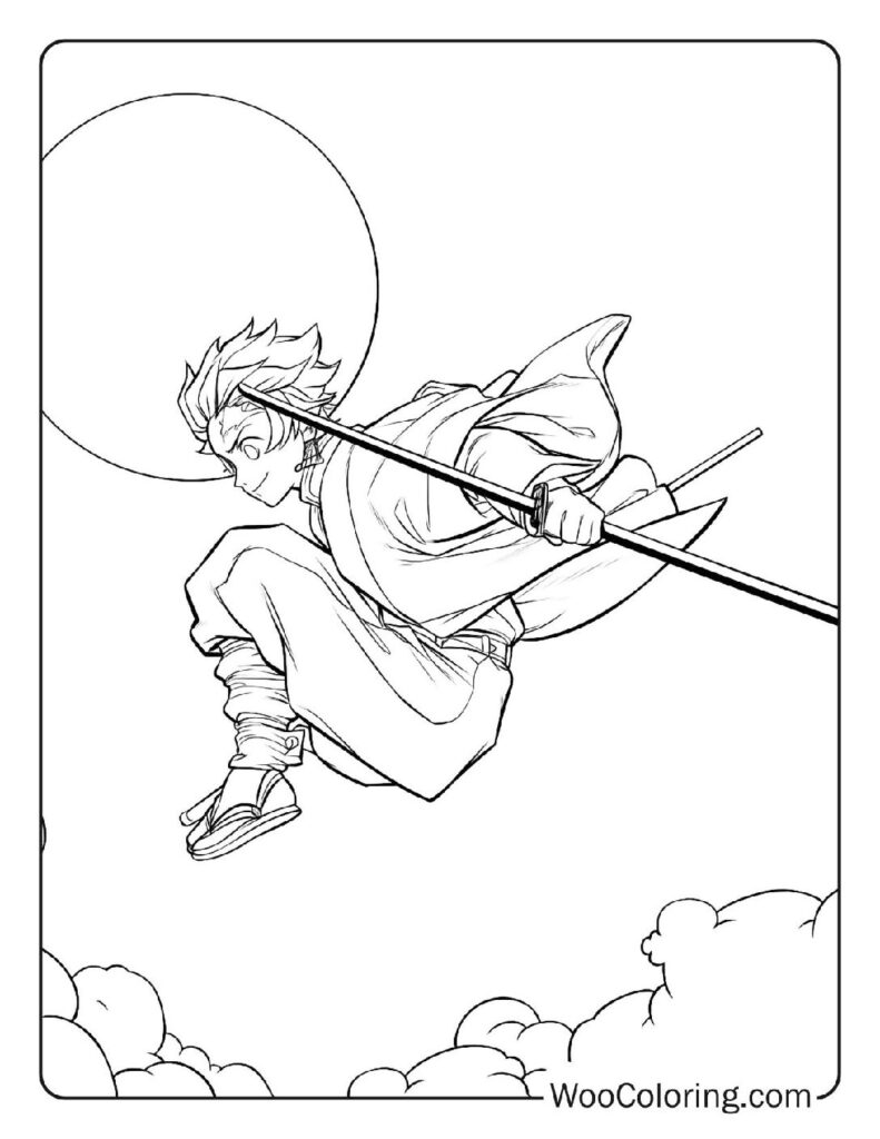 100  Demon Slayer coloring pages  Free PDF To Print  - 35