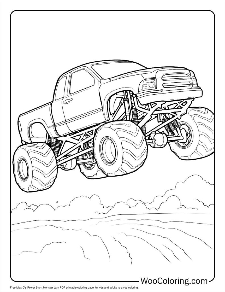 100  Monster Jam coloring pages  Free PDF To Print  - 38
