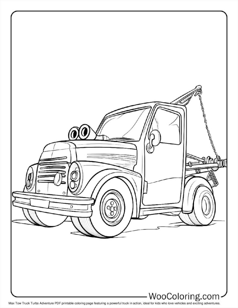 100  Tow Truck coloring pages  Free PDF To Print  - 45