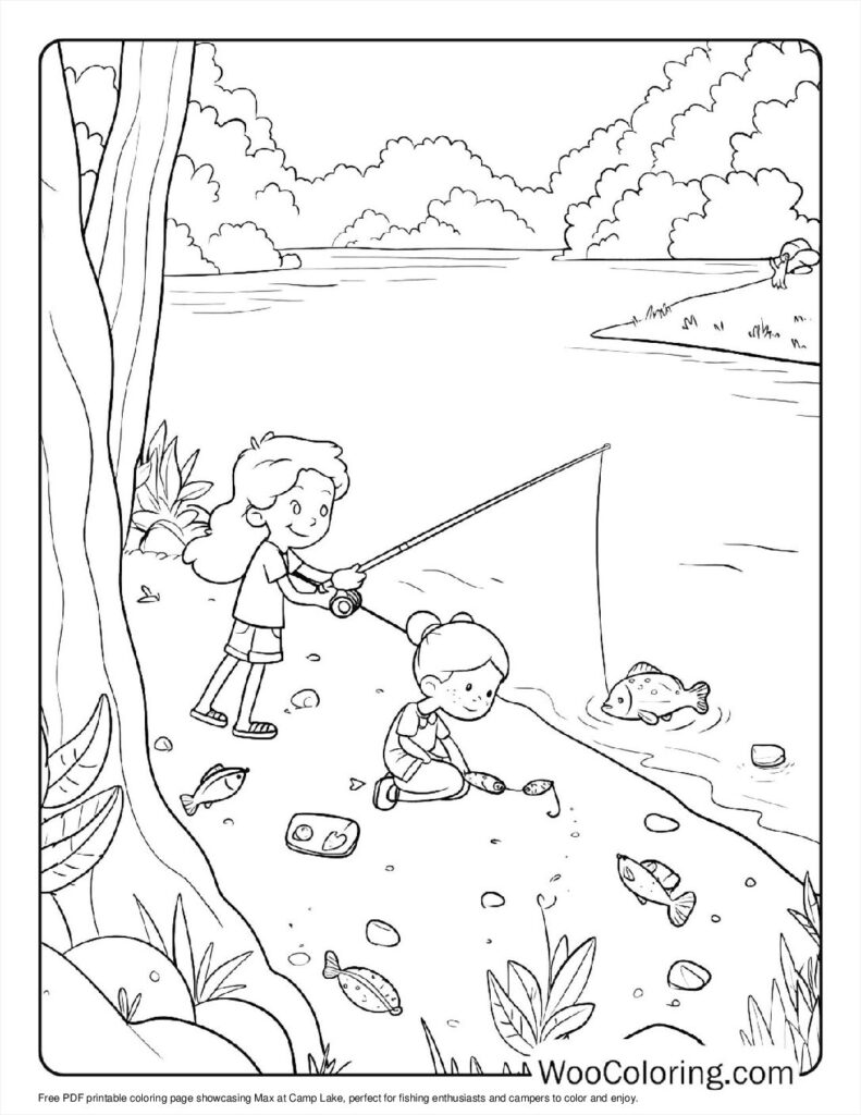 100  Fishing coloring pages  Free PDF To Print  - 30