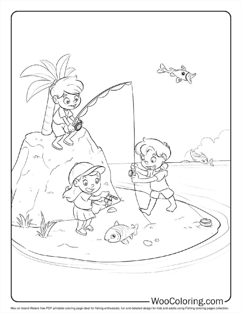 100  Fishing coloring pages  Free PDF To Print  - 91