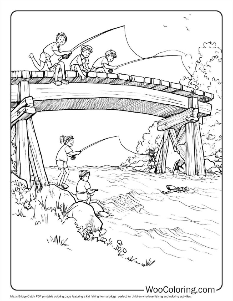 100  Fishing coloring pages  Free PDF To Print  - 75