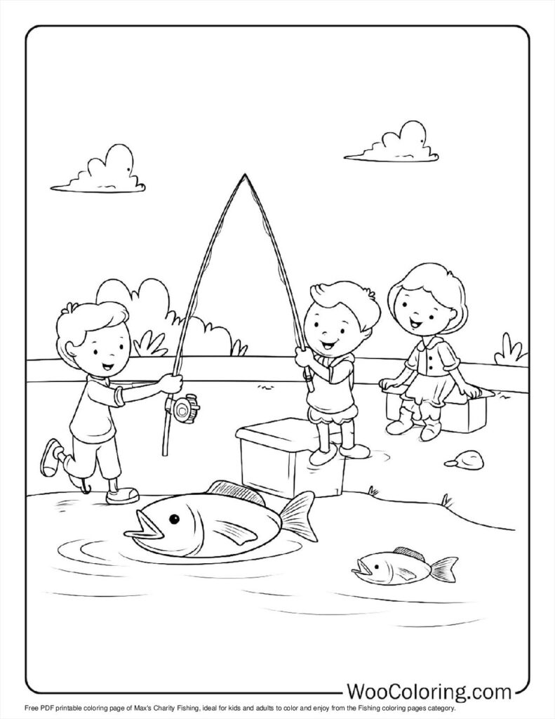 100  Fishing coloring pages  Free PDF To Print  - 99