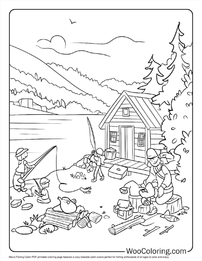 100  Fishing coloring pages  Free PDF To Print  - 89