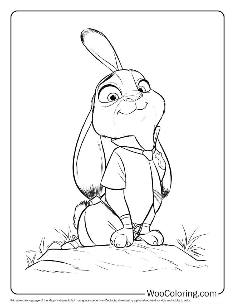 100  Zootopia coloring pages  Free PDF To Print  - 27