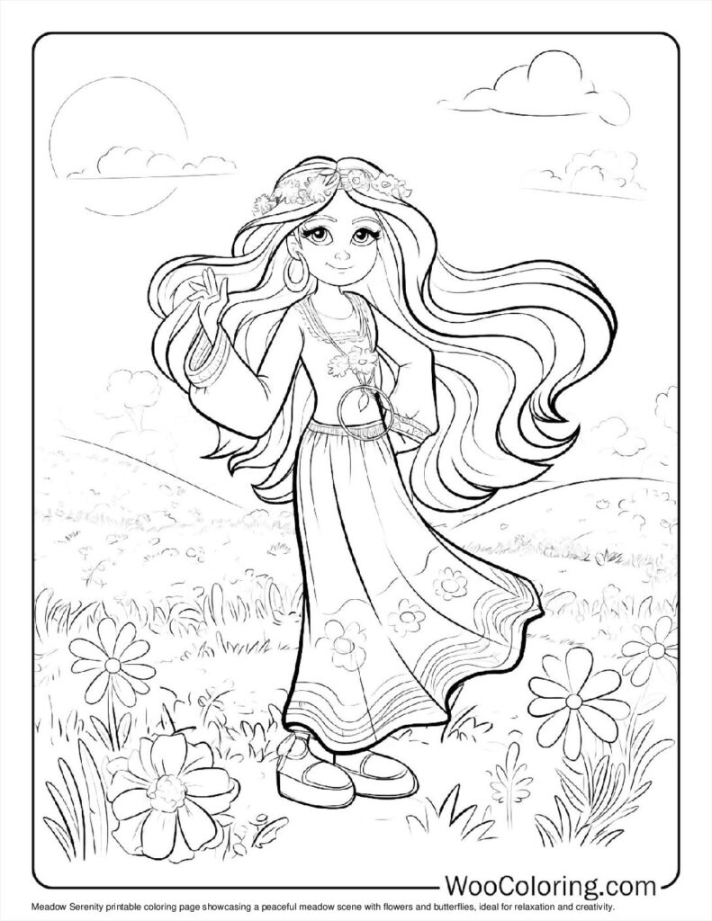 100  Hippie coloring pages  Free PDF To Print  - 86