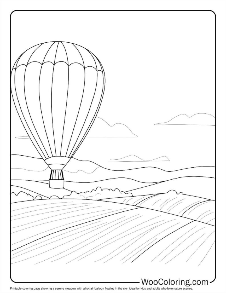 100  Hot Air Balloon coloring pages  Free PDF To Print  - 57