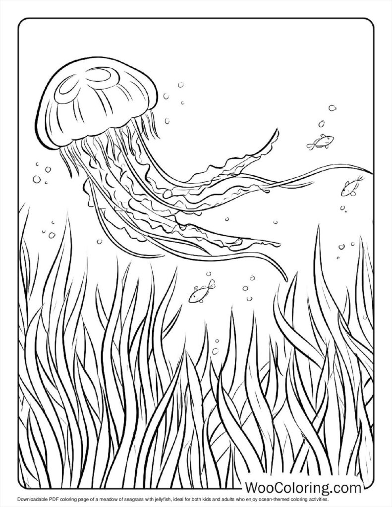 100  Jellyfish coloring pages  Free PDF To Print  - 26
