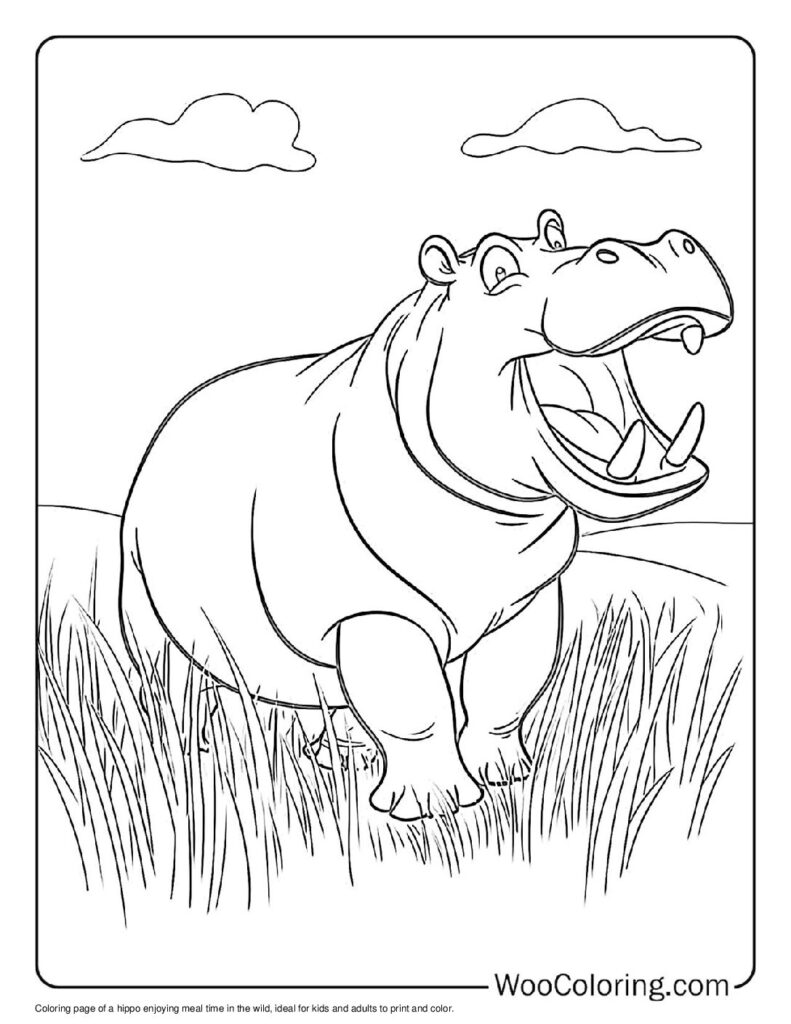 100  Hippo coloring pages  Free PDF To Print  - 39