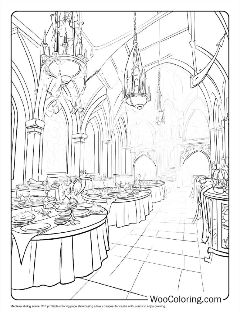 100  Castle coloring pages  Free PDF To Print  - 93