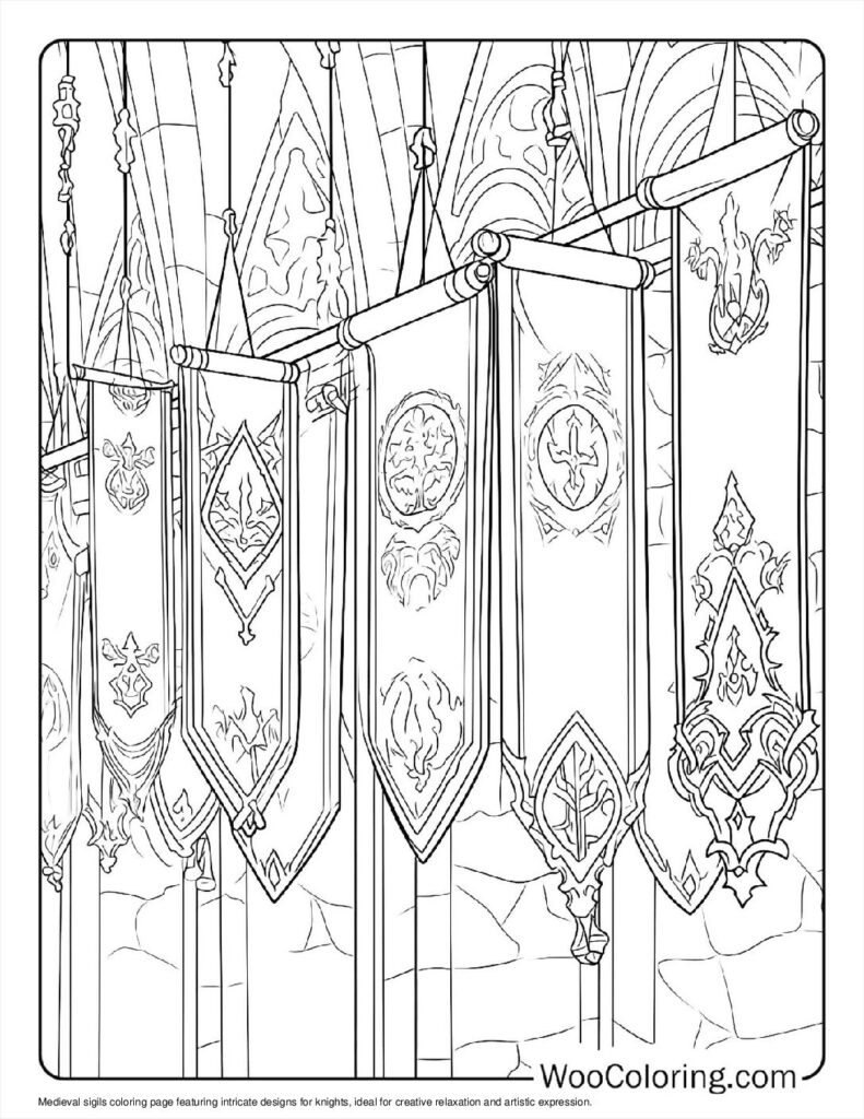 100  Knight coloring pages  Free PDF To Print  - 1