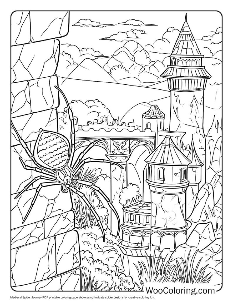 100  Spider coloring pages  Free PDF To Print  - 46