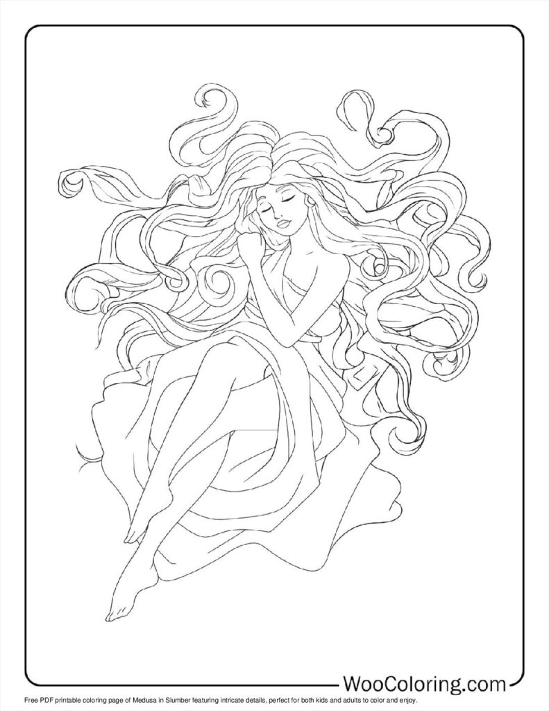 100  Medusa coloring pages  Free PDF To Print  - 51