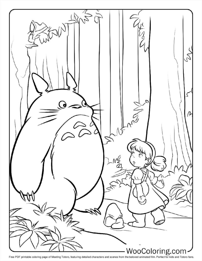 100  Totoro coloring pages  Free PDF To Print  - 13
