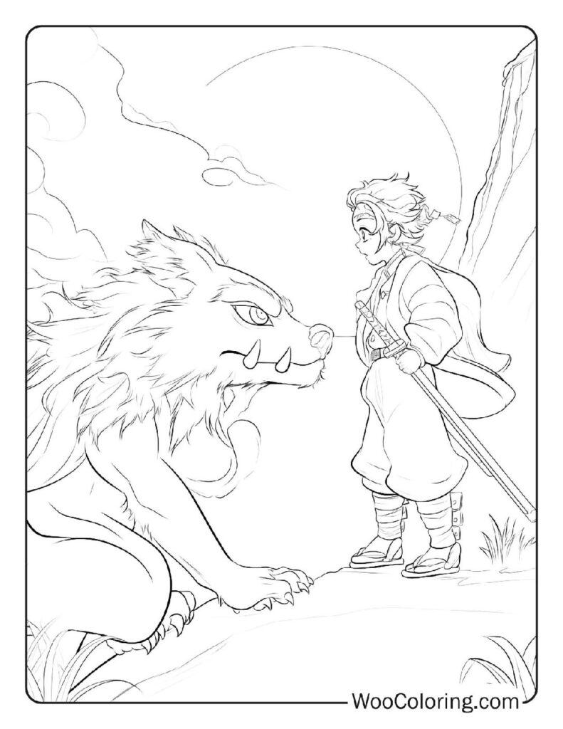 100  Demon Slayer coloring pages  Free PDF To Print  - 86