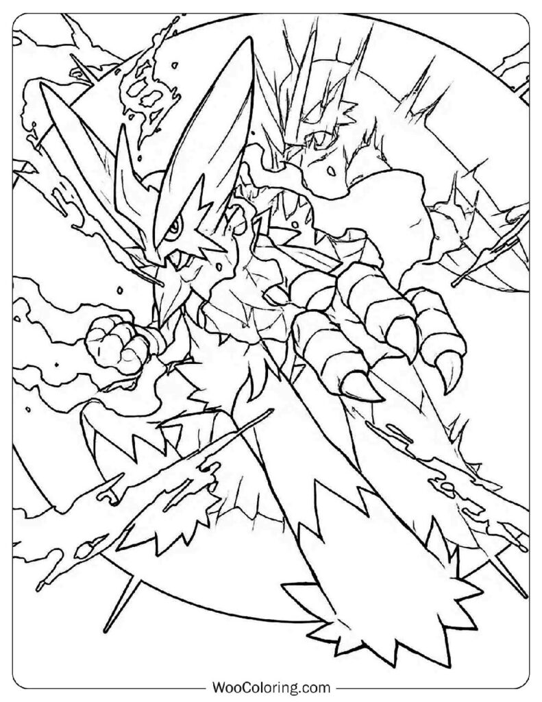 Mega-Evolved Blaziken Pokémon