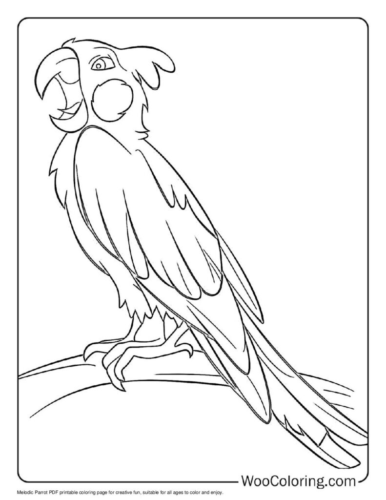 100  Parrot coloring pages  Free PDF To Print  - 19
