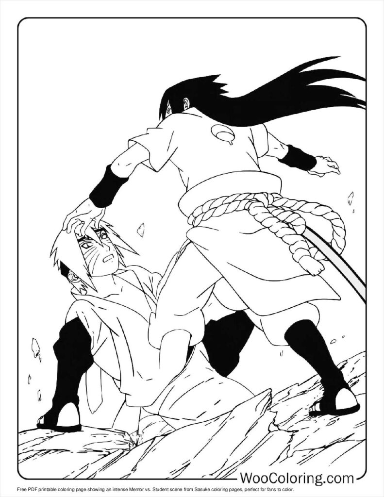 100  Sasuke coloring pages  Free PDF To Print  - 25