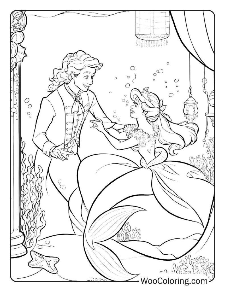 100  Mermaid coloring pages  Free PDF To Print  - 54
