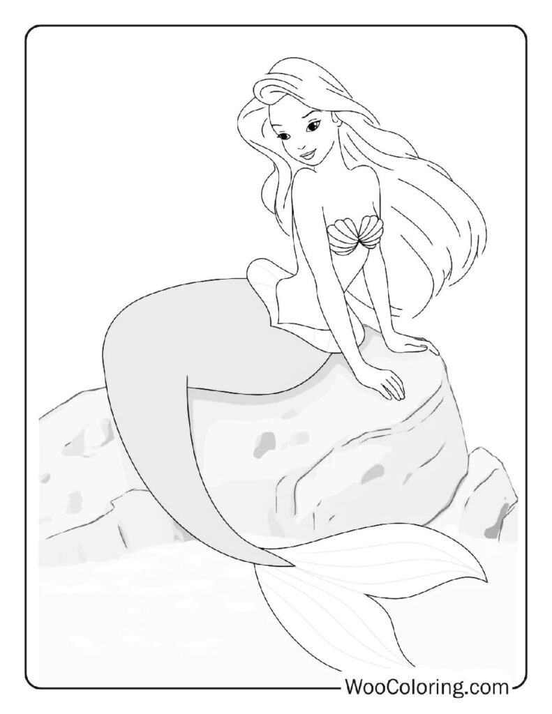 100  Mermaid coloring pages  Free PDF To Print  - 86