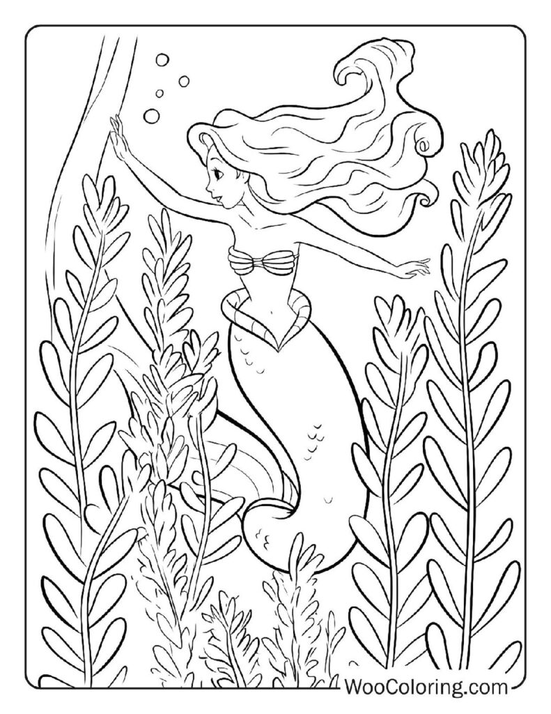 100  Mermaid coloring pages  Free PDF To Print  - 98