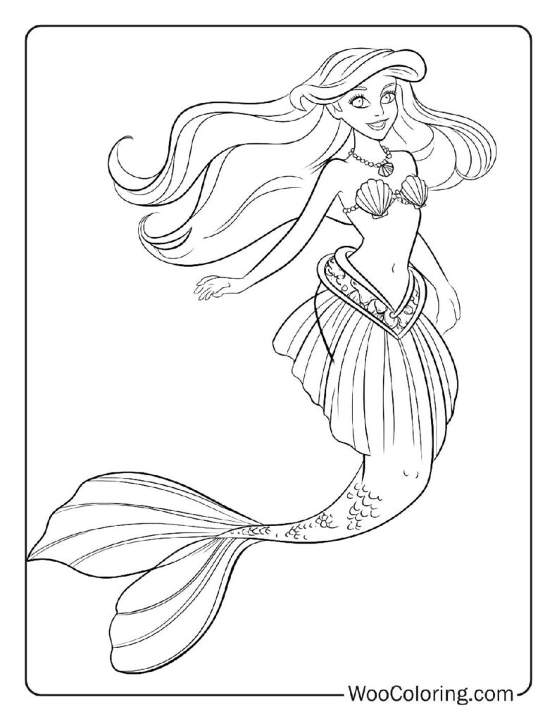 100  Mermaid coloring pages  Free PDF To Print  - 2