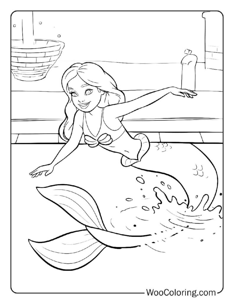 100  Mermaid coloring pages  Free PDF To Print  - 69
