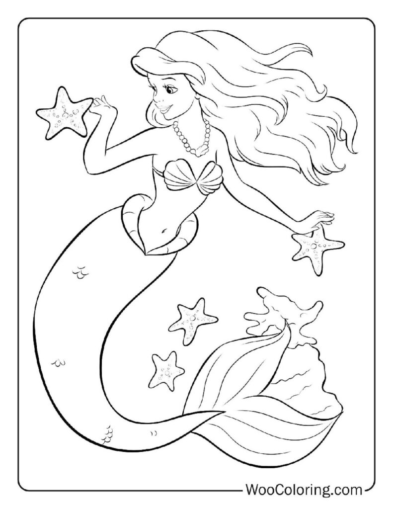 100  Mermaid coloring pages  Free PDF To Print  - 42