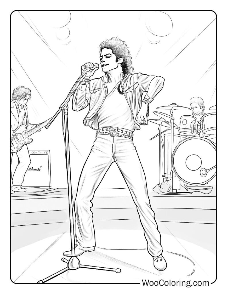 100  Michael Jackson coloring pages  Free PDF To Print  - 71