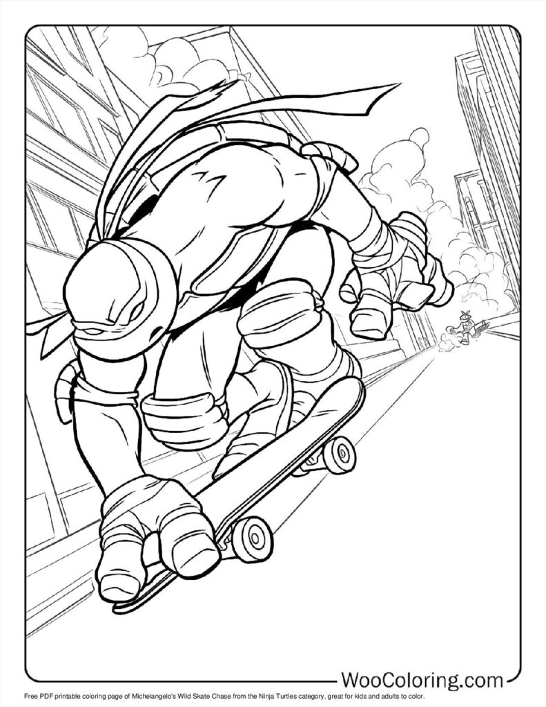 Michelangelo’s Wild Skate Chase