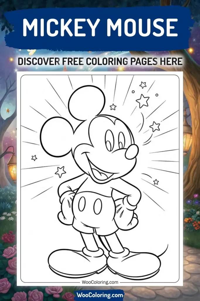 Mickey Mouse coloring pages designs from Disney