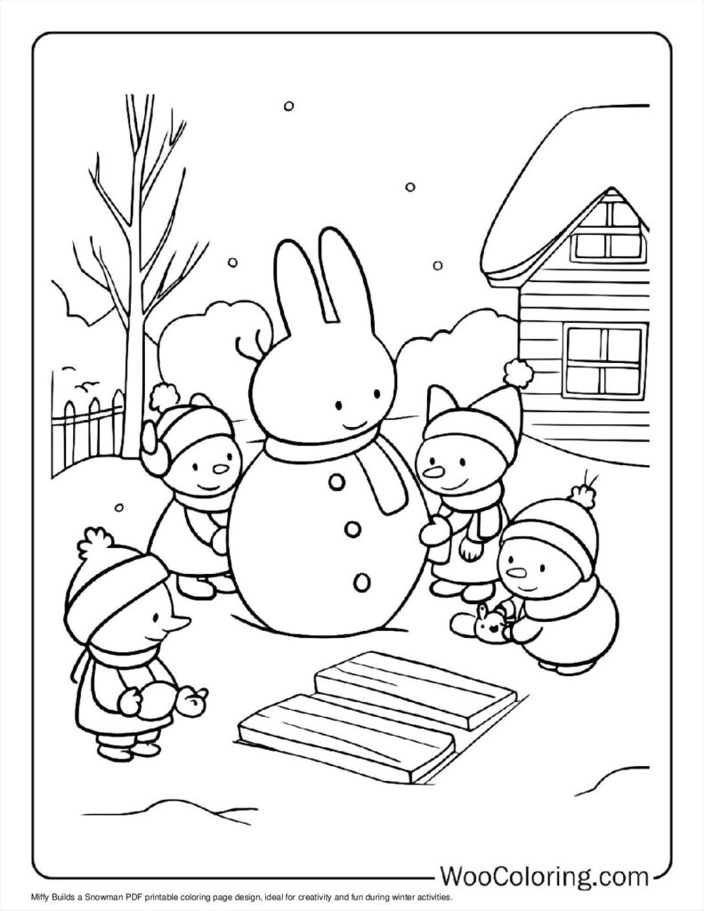 100  Miffy coloring pages  Free PDF To Print  - 33