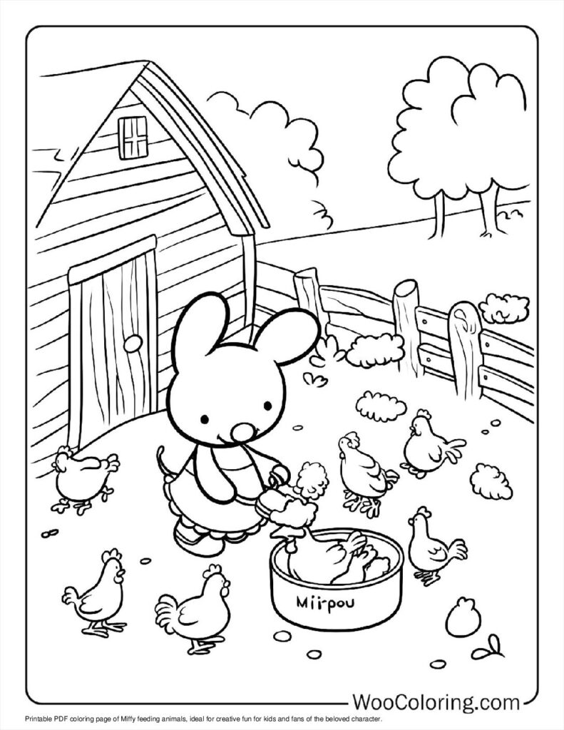 100  Miffy coloring pages  Free PDF To Print  - 92