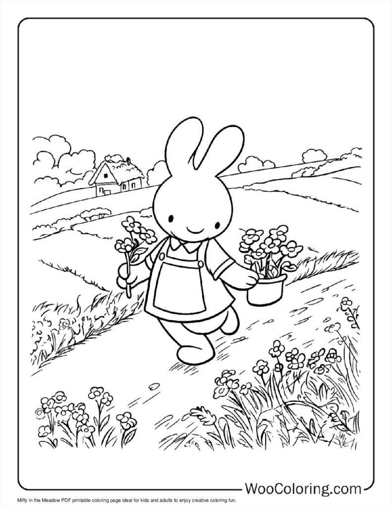 100  Miffy coloring pages  Free PDF To Print  - 42