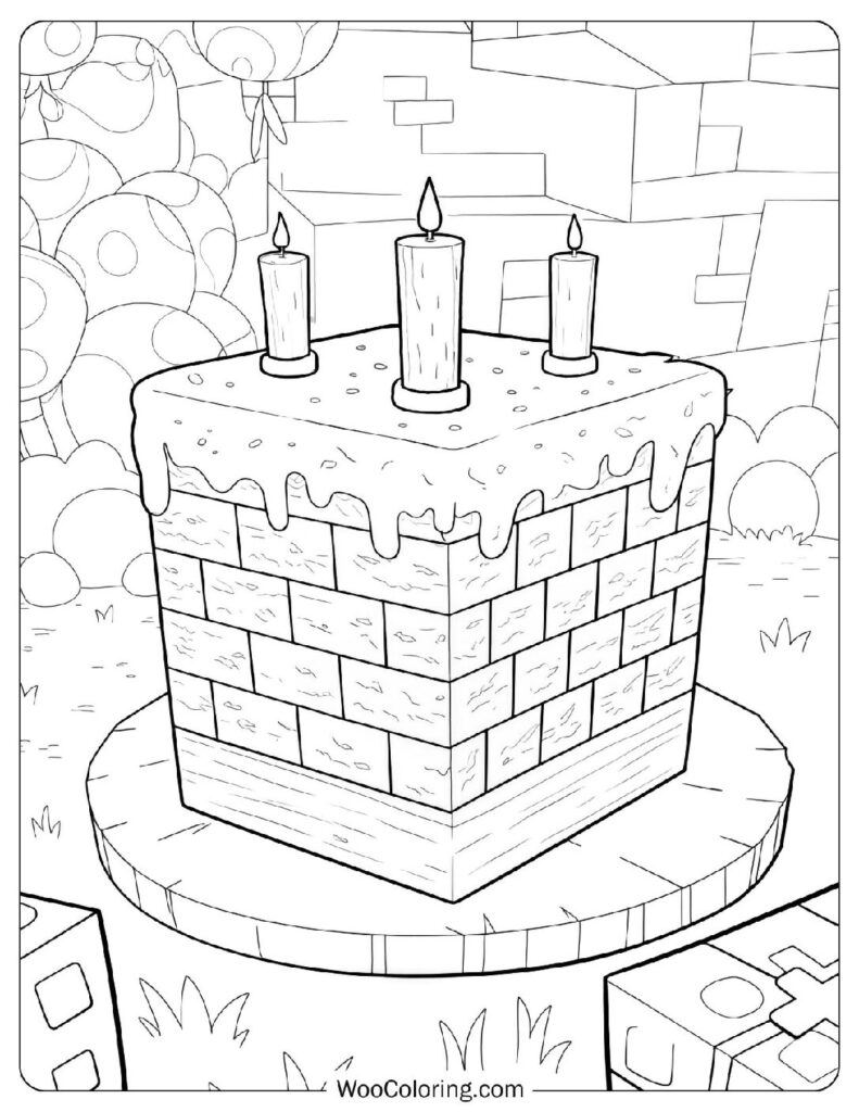 Minecraft Cake For Kids