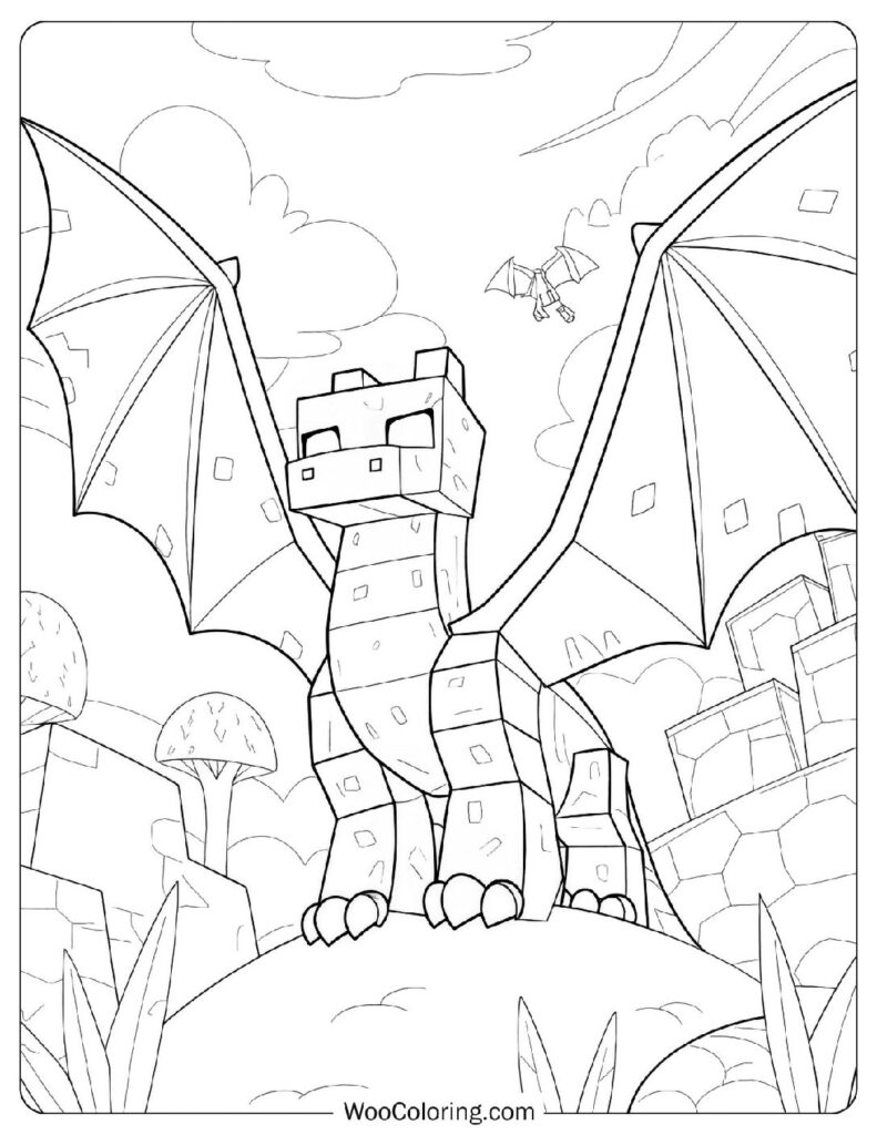 Minecraft Ender Dragon To Color