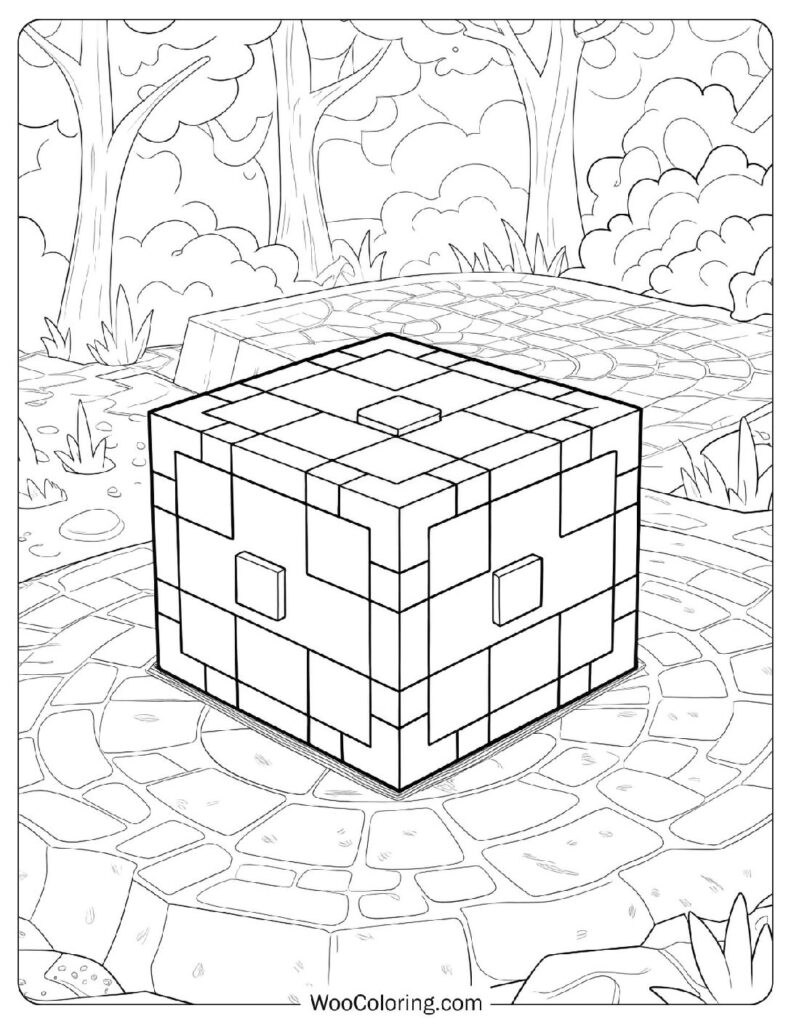 Minecraft Lucky Block Picture To Color