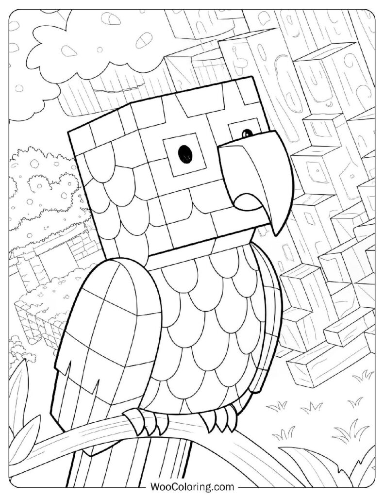 Minecraft Parrot To Color