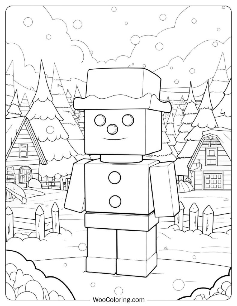Minecraft Snow Golem Picture To Color